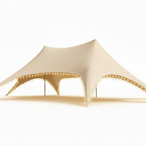 бежевый шатер звезда